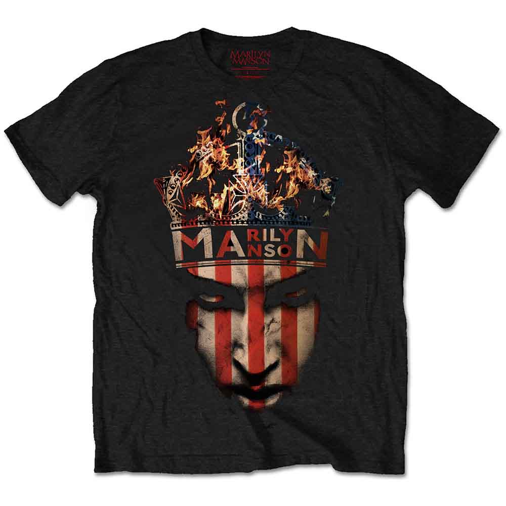 Marilyn Manson Unisex T-Shirt: Crown (Black)