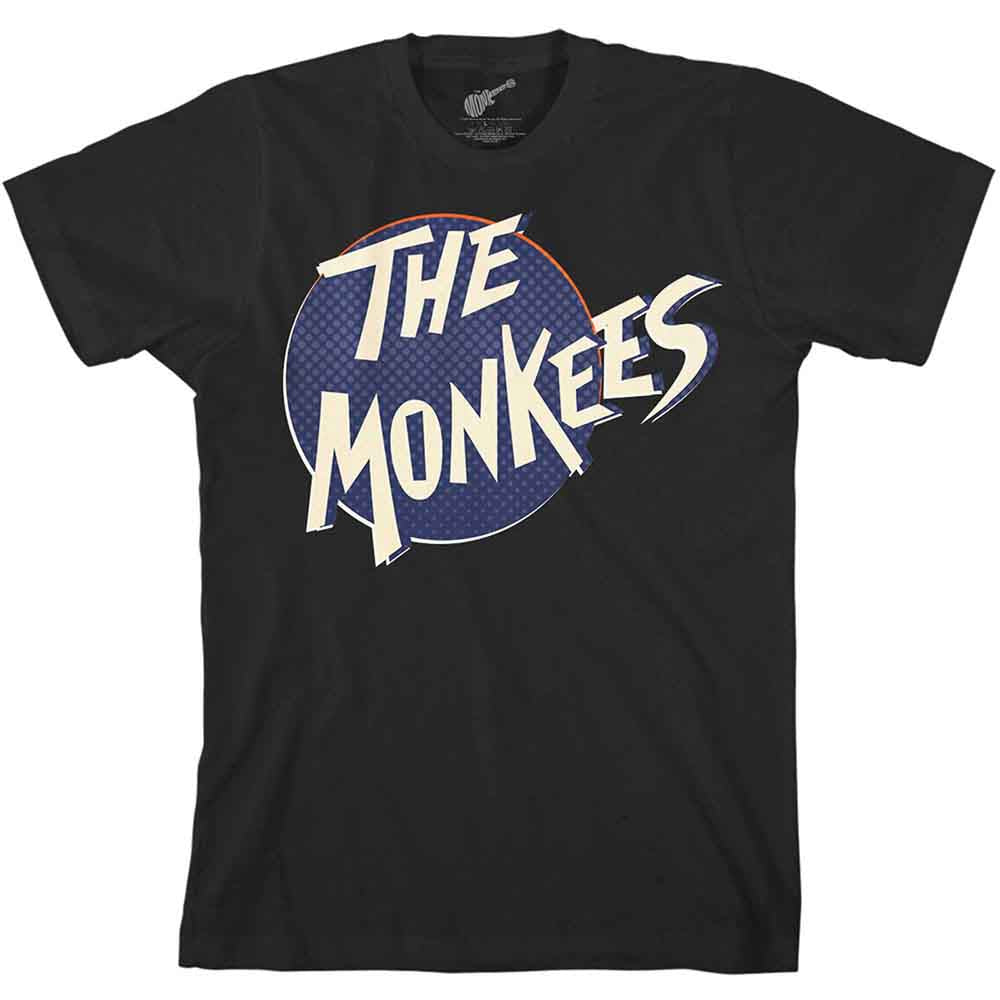 The Monkees Unisex T-Shirt: Retro Dot Logo (Black)