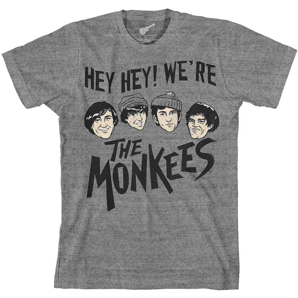 The Monkees Unisex T-Shirt: Hey Hey! (Grey)