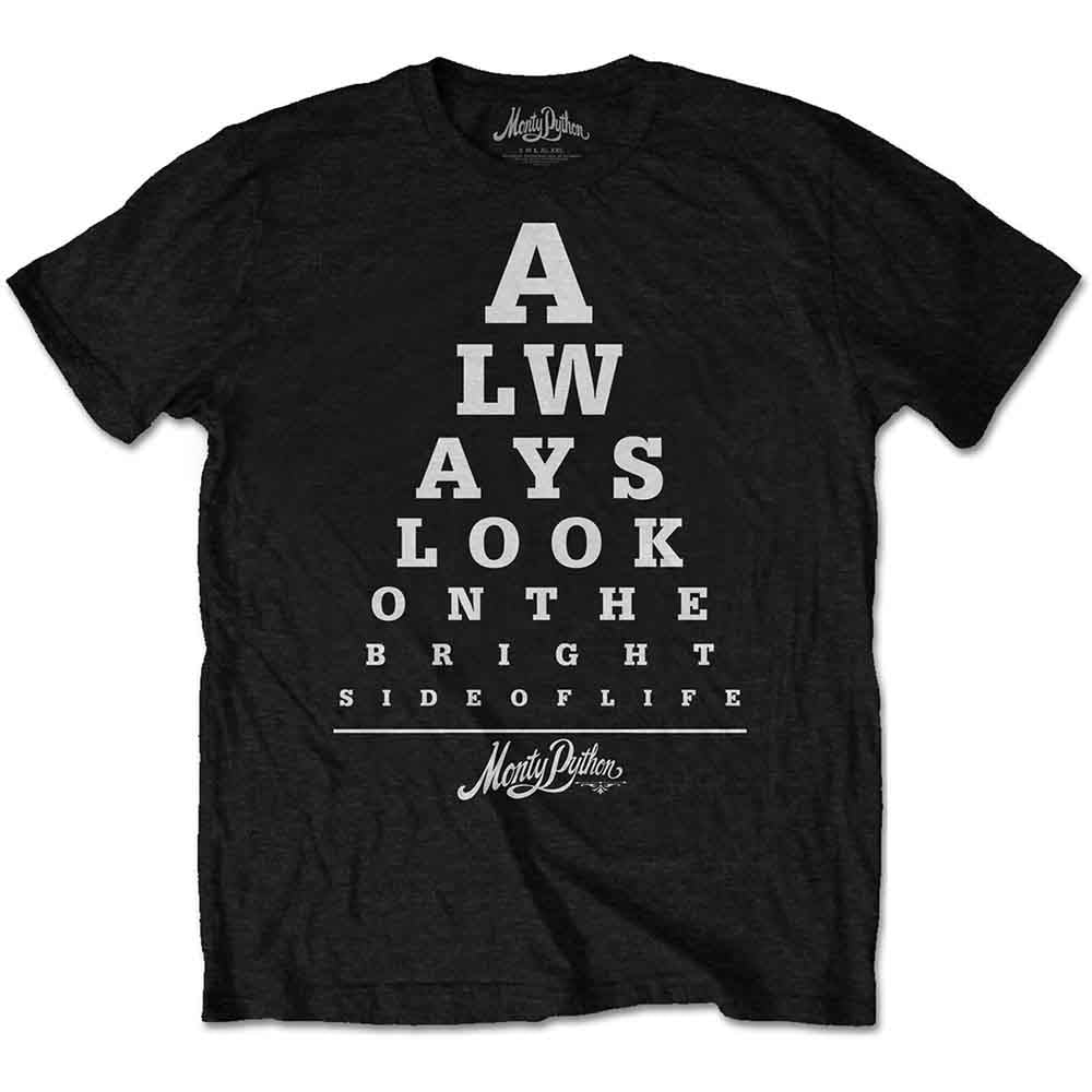 Monty Python Unisex T-Shirt: Bright Side Eye Test (Black)