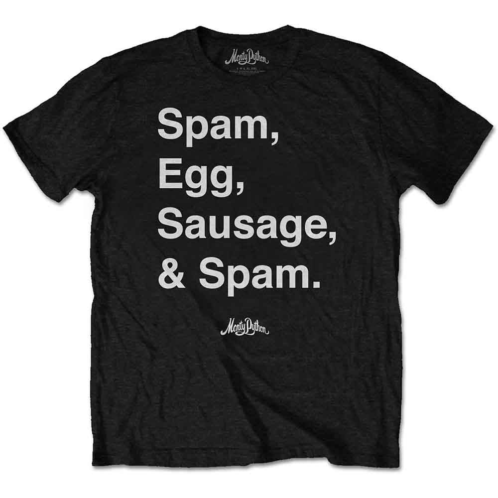 Monty Python Unisex T-Shirt: Spam (Black)