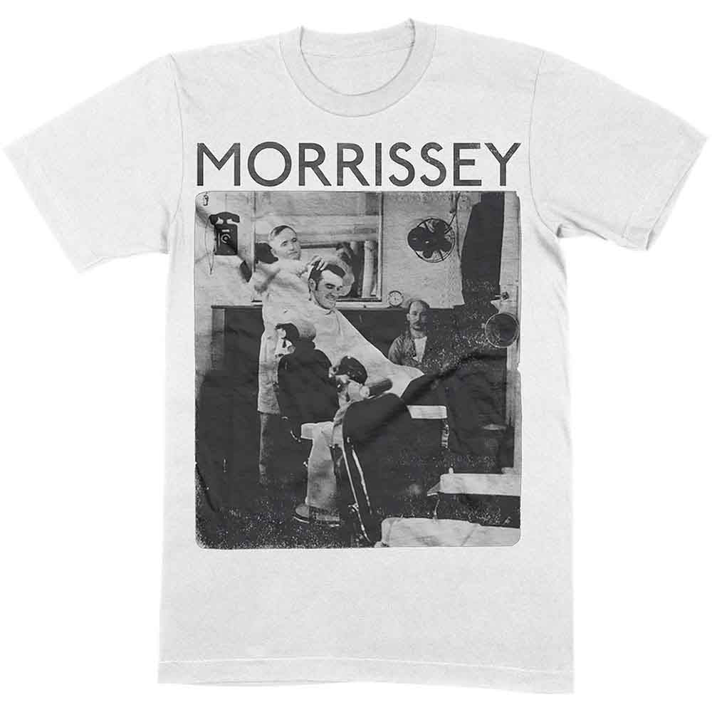 Morrissey Unisex T-Shirt: Barber Shop (White)