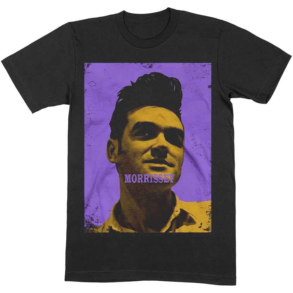 Morrissey Unisex T-Shirt: Purple & Yellow (Black)