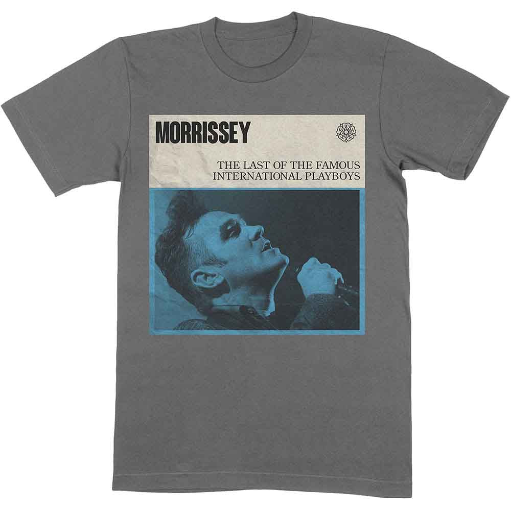 Morrissey Unisex T-Shirt: International Playboys (Charcoal Grey)