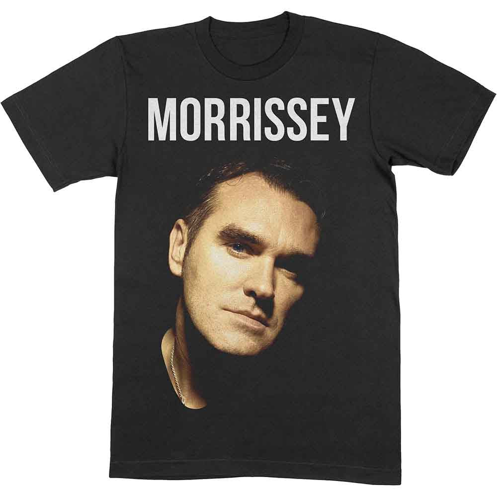 Morrissey Unisex T-Shirt: Face Photo (Black)