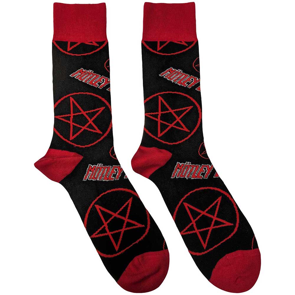 Logos & Pentagrams Unisex Ankle Socks (UK Size 7 - 11) | Mötley Crüe