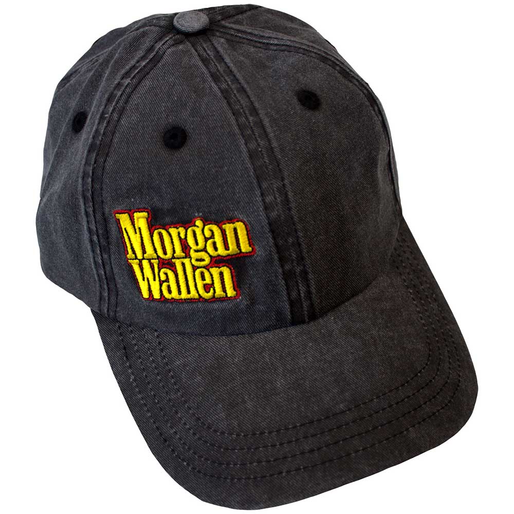 Morgan Wallen Unisex Baseball Cap: Stacked Logo Side (Charcoal Grey)