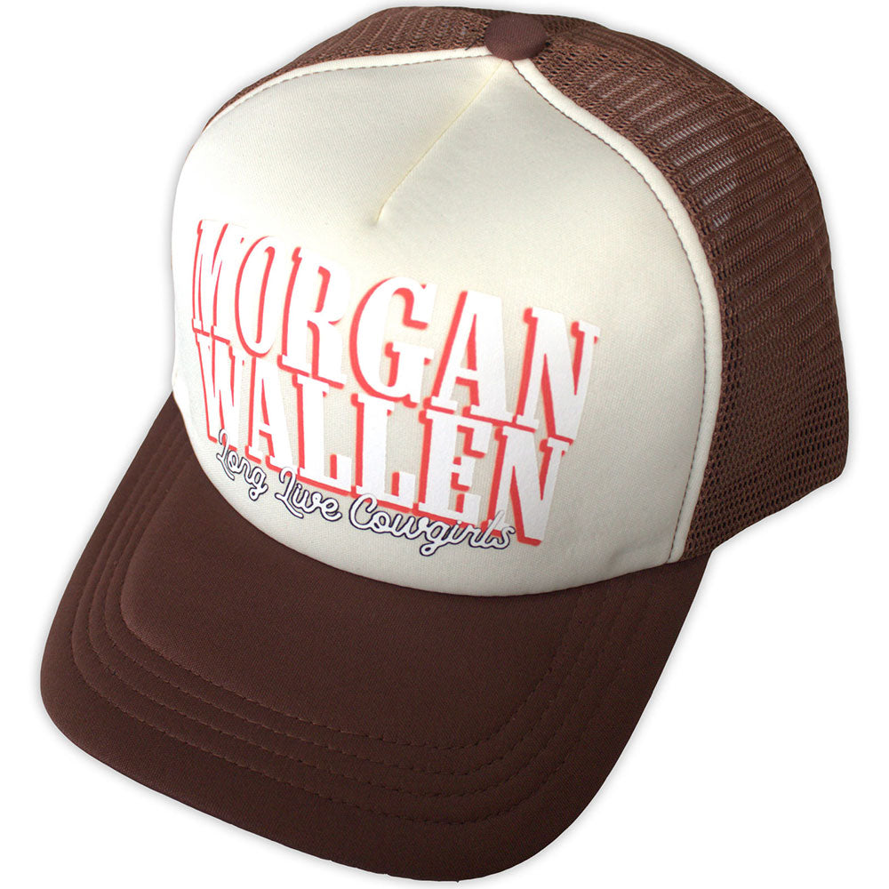 Morgan Wallen Unisex Mesh-Back Cap: Long Live Cowgirls (Brown & Natural)