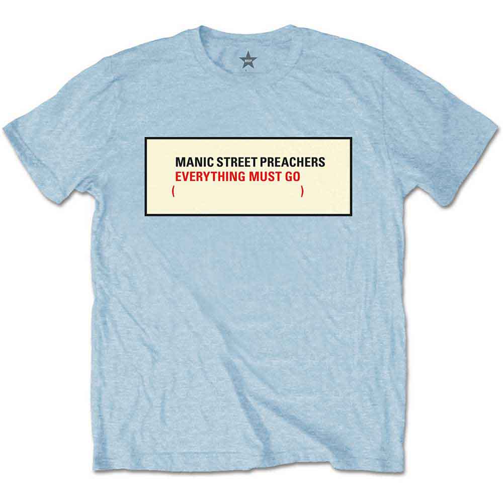 Manic Street Preachers Unisex T-Shirt: Everything Must Go (Blue)