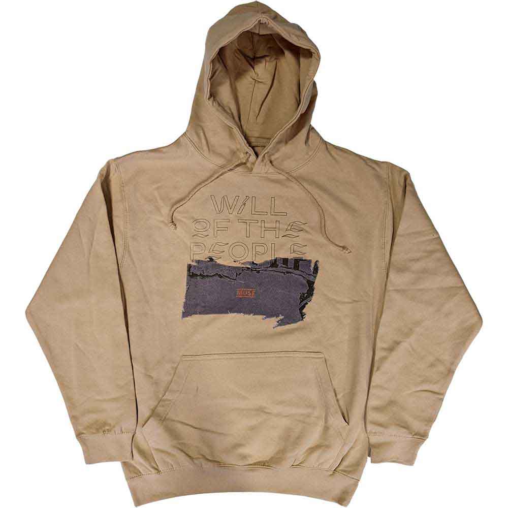 Muse Unisex Pullover Hoodie: Will Of The People (Sand)