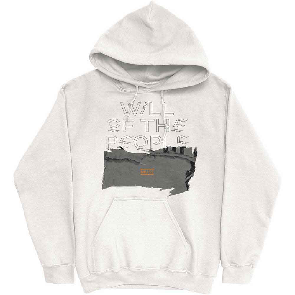 Muse Unisex Pullover Hoodie: Will Of The People (White)