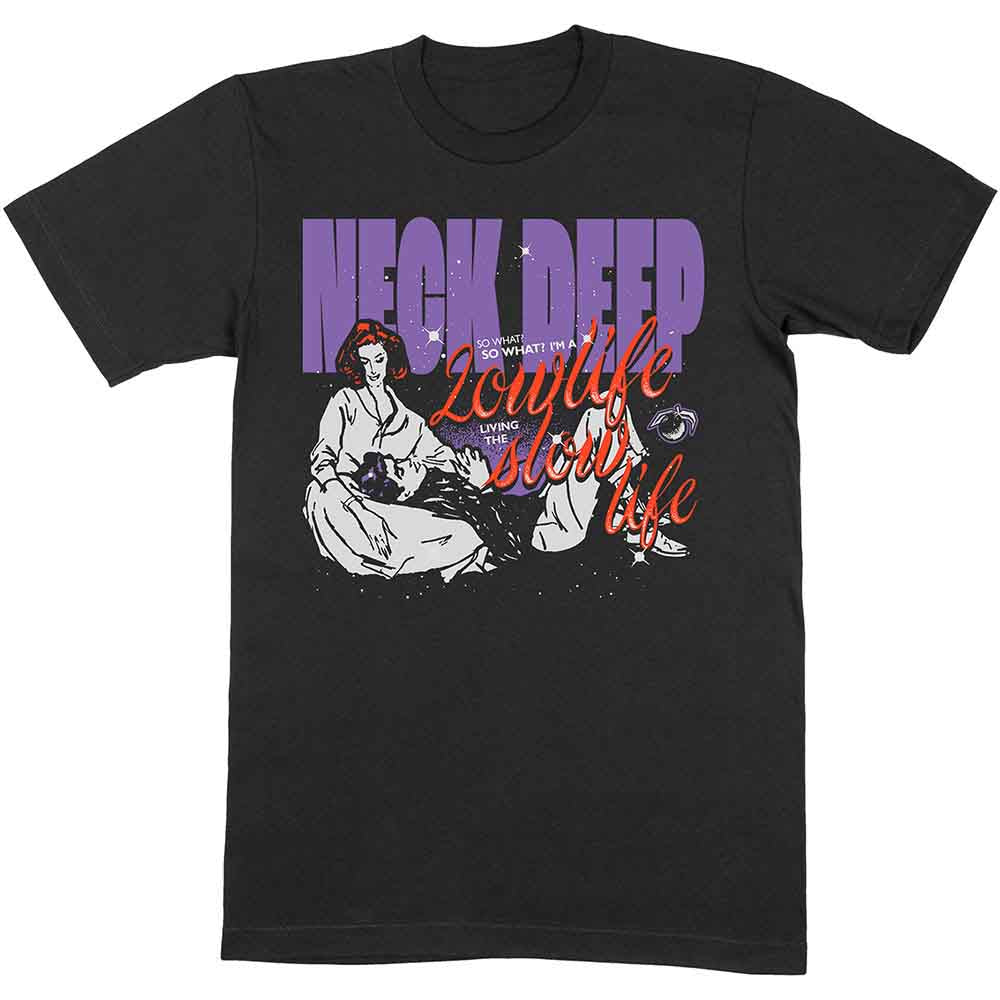 Neck Deep Unisex T-Shirt: Lowlife Couple (Black)