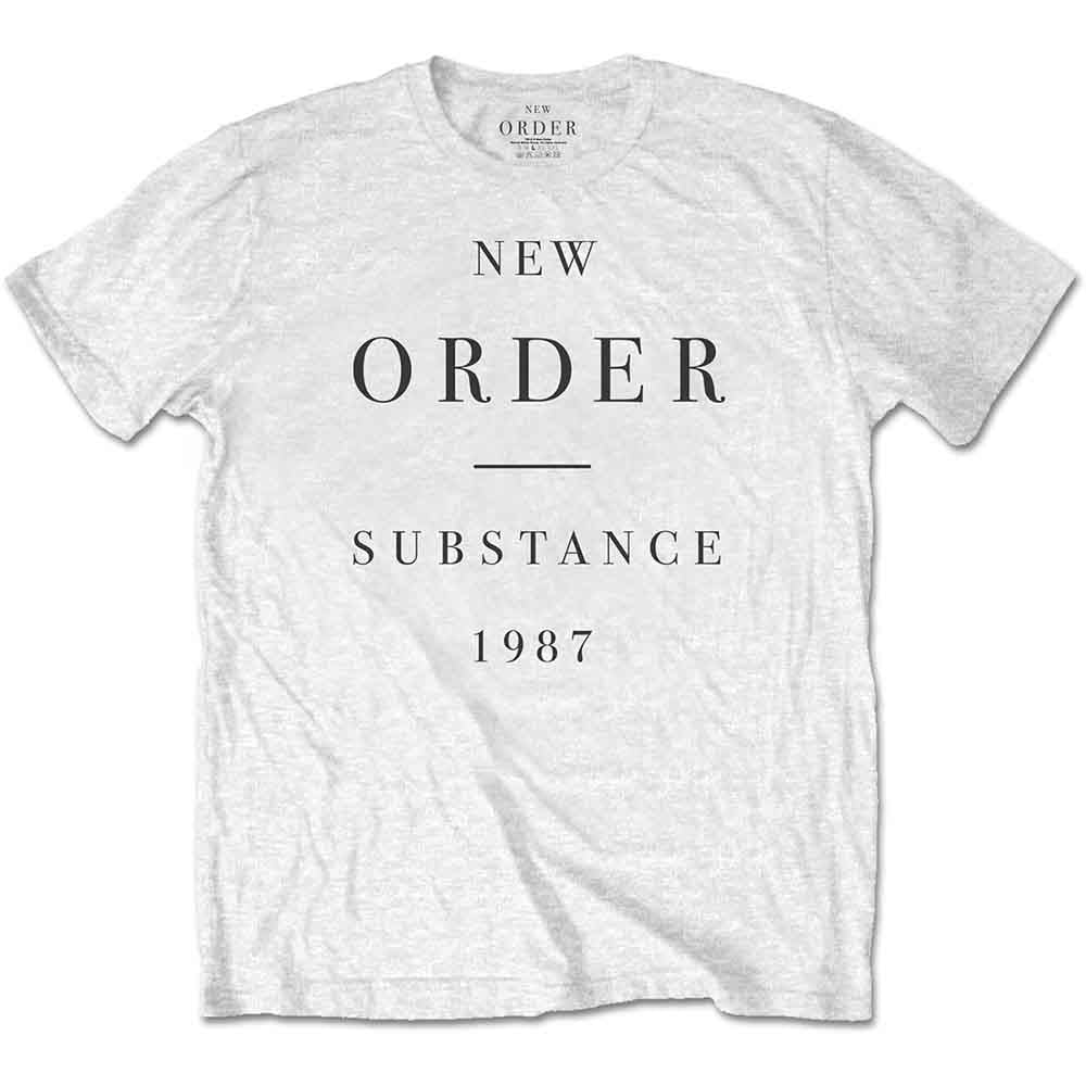 New Order Unisex T-Shirt: Substance (White)