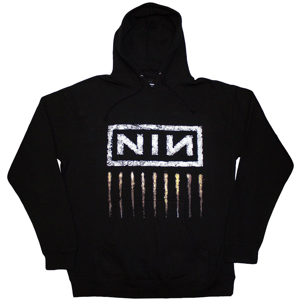 Nine Inch Nails Unisex Pullover Hoodie: Downward Spiral (Black)