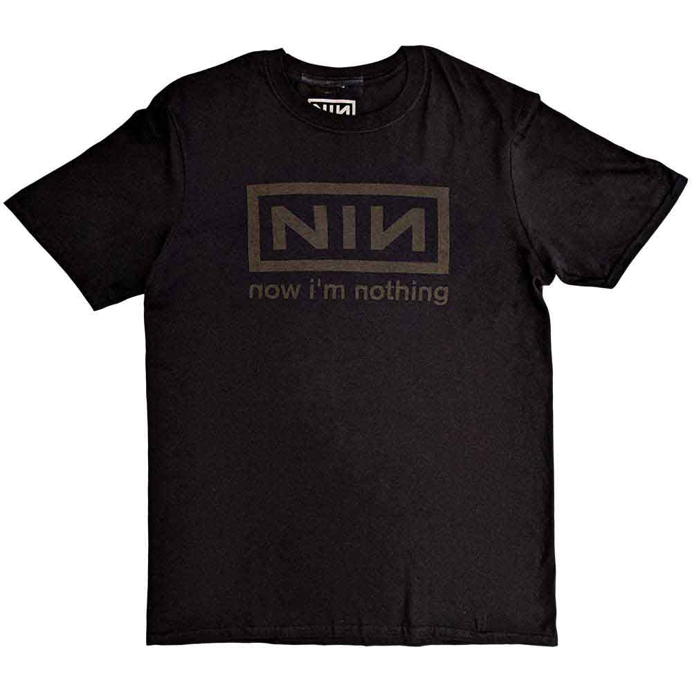 Nine Inch Nails Unisex T-Shirt: Now I'm Nothing (Charcoal Grey)