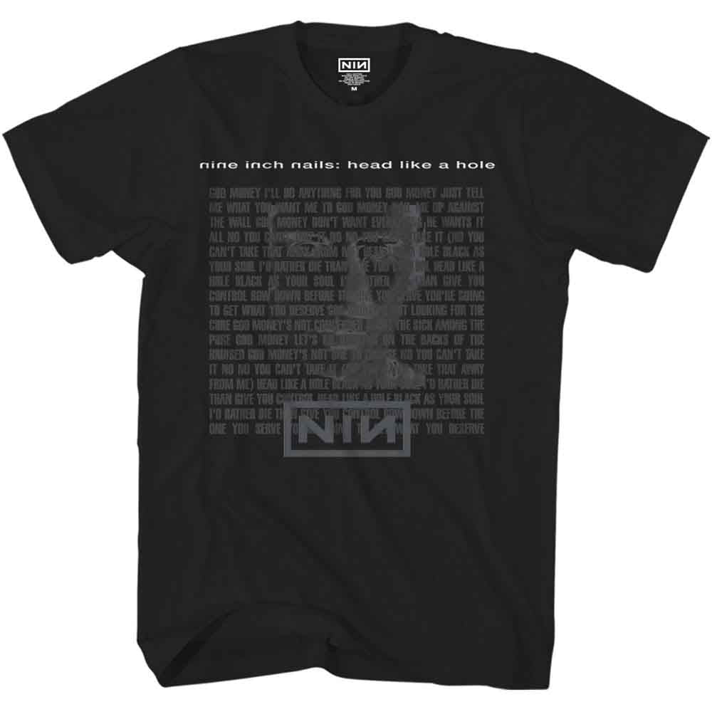 Nine Inch Nails Unisex T-Shirt: Head Like A Hole (Black)