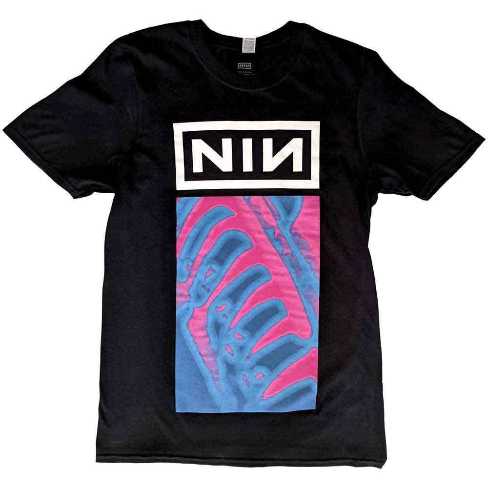 Nine Inch Nails Unisex T-Shirt: Pretty Hate Machine Neon (Black)