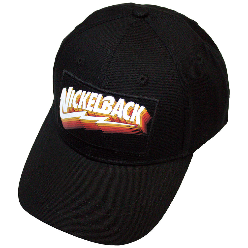 Nickelback Unisex Baseball Cap: Gradient Shadows Logo (Black)