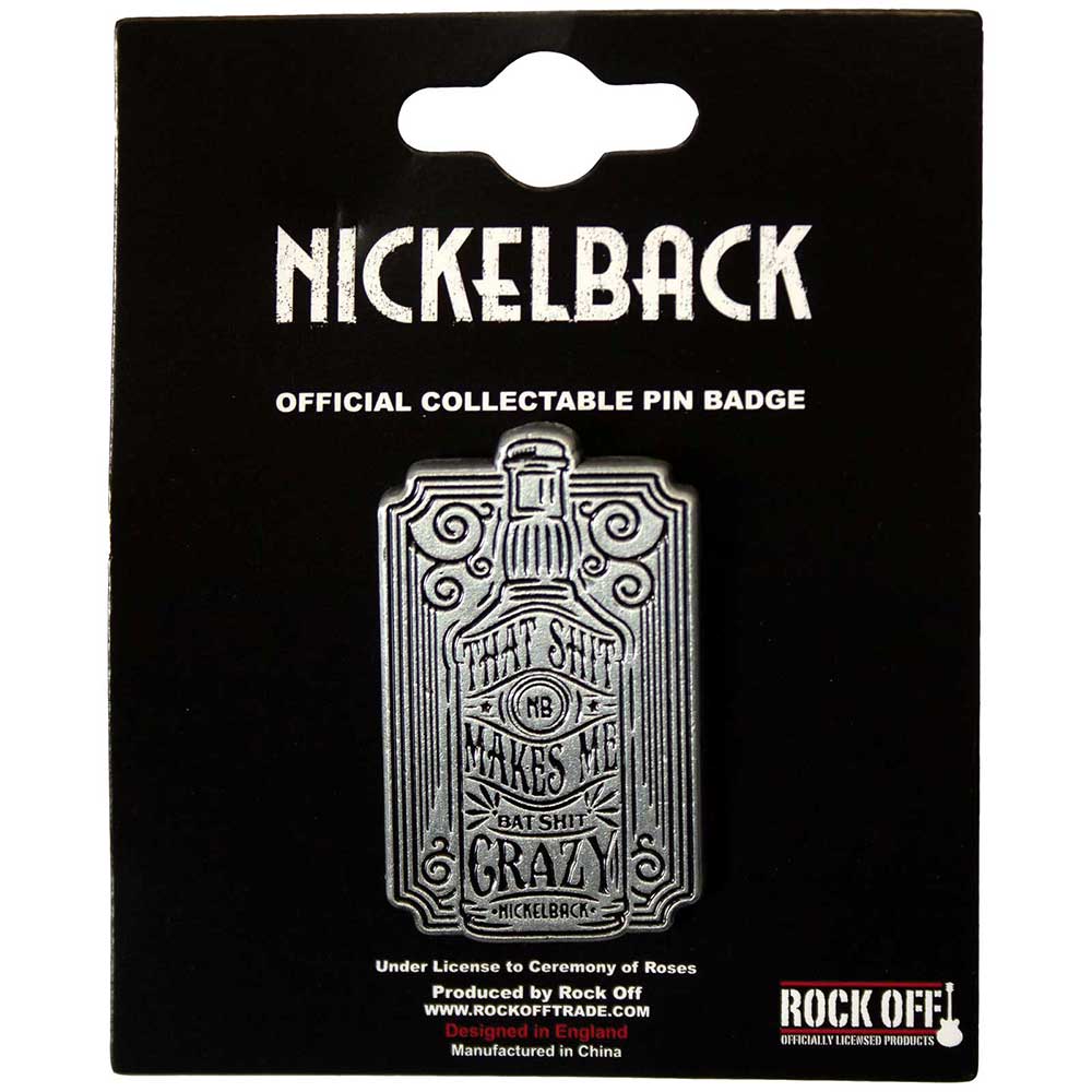 Nickelback Pin Badge: Bat Shit