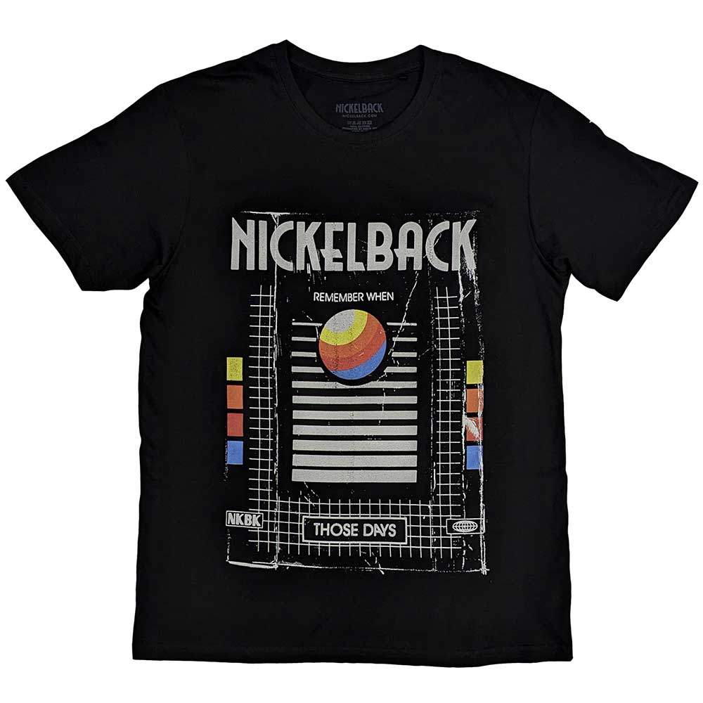 Nickelback Unisex T-Shirt: Those Days VHS (Black)