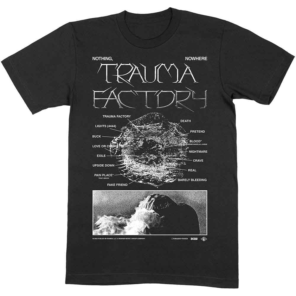 Nothing, Nowhere Unisex T-Shirt: Trauma Factor V.2 (Black)