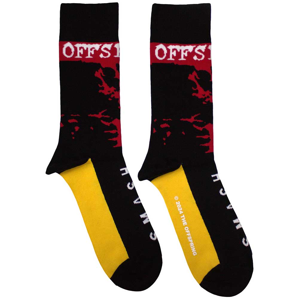 The Offspring Unisex Ankle Socks: Smash (Black) (UK Size 7 - 11)