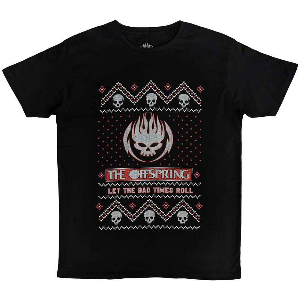 The Offspring Unisex T-Shirt: Christmas Bad Times (Black)