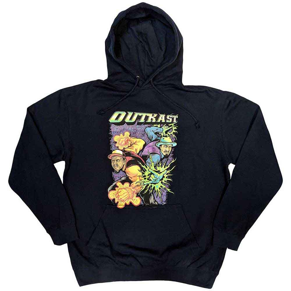 Outkast Unisex Pullover Hoodie: Superheroes (Navy Blue)