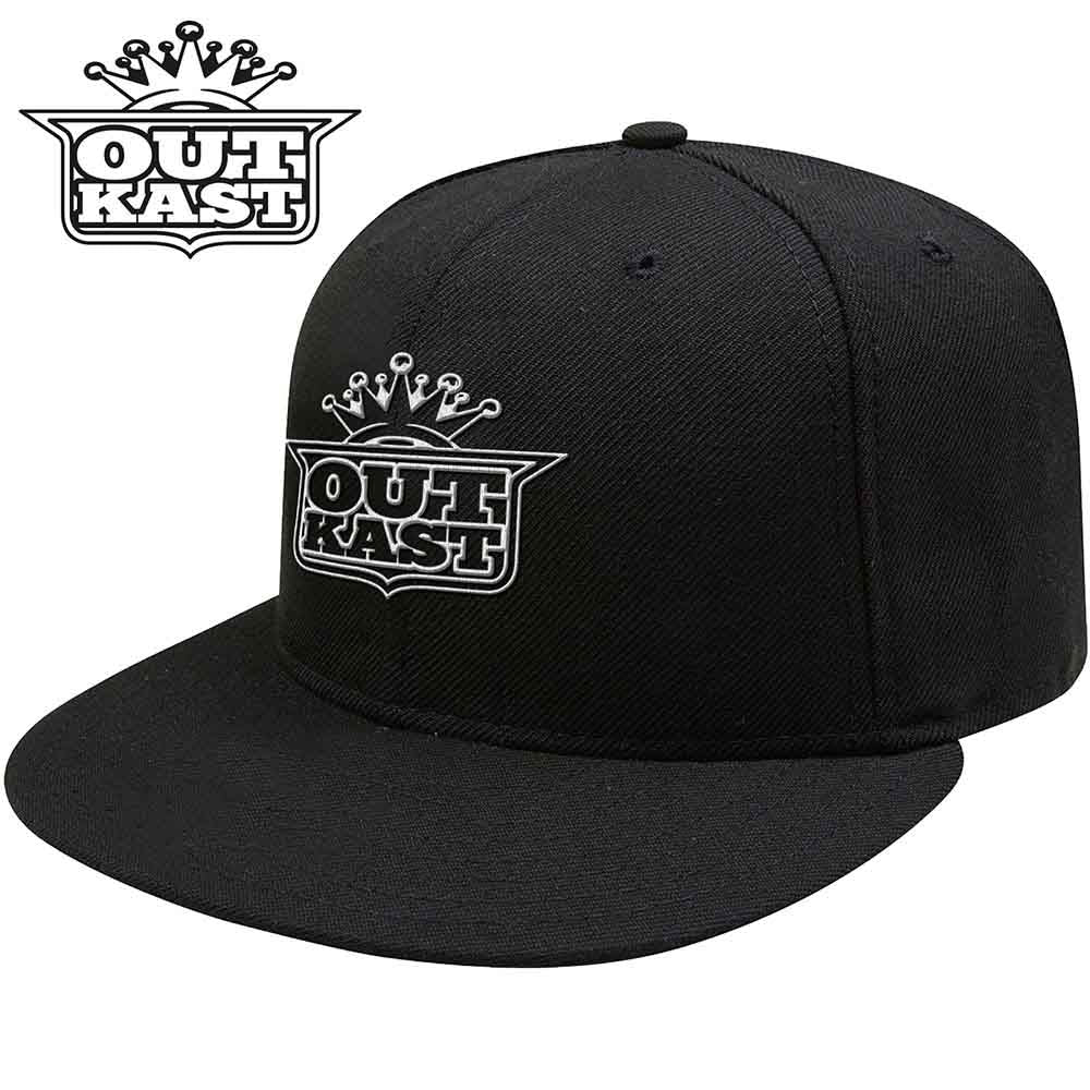 Outkast Unisex Snapback Cap: White Imperial Crown (Black)