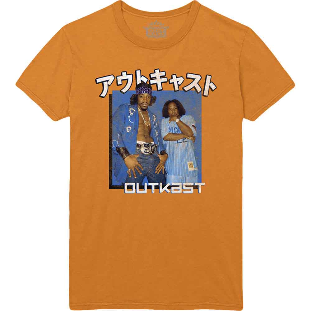 Outkast Unisex T-Shirt: Blue Box (Orange)