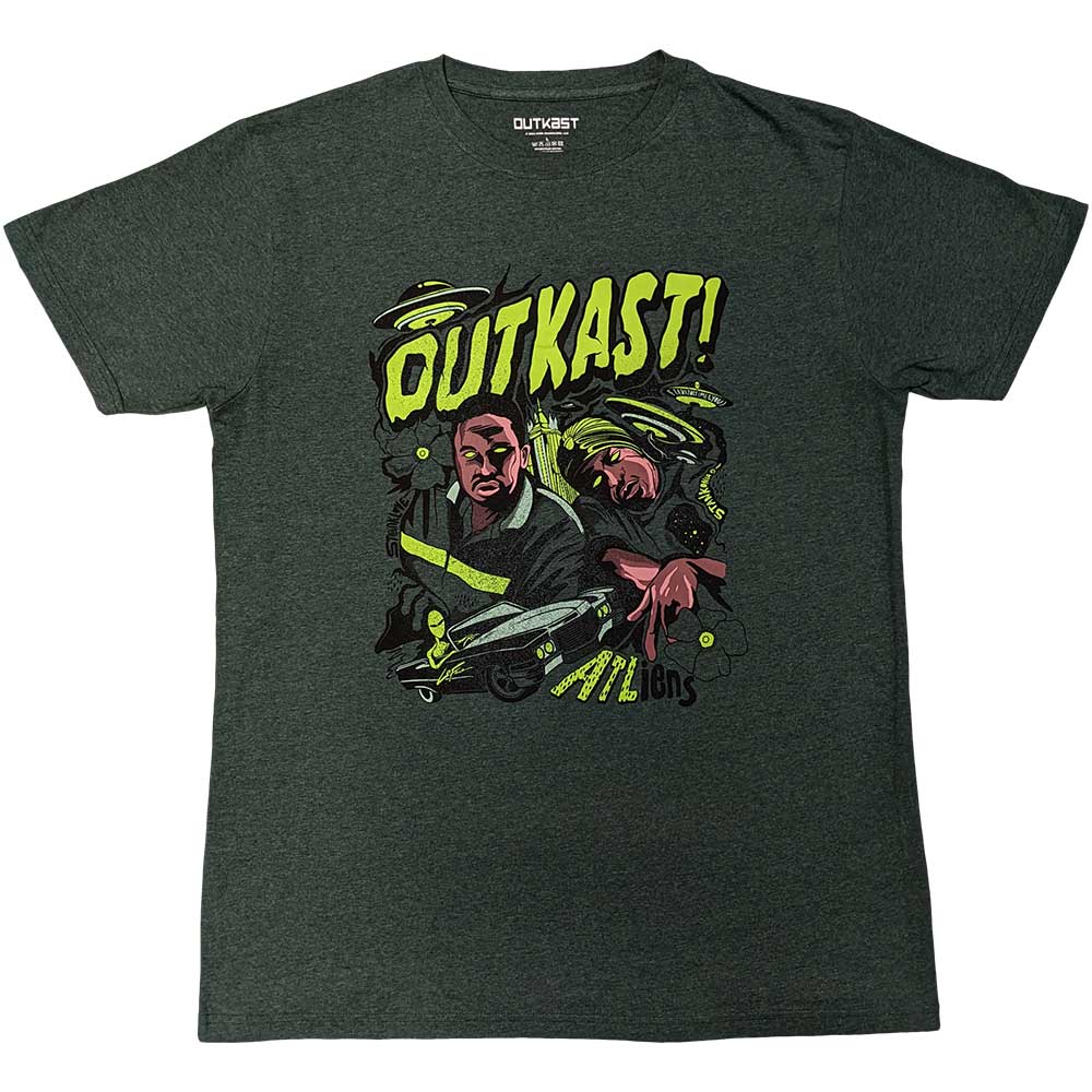 Outkast Unisex T-Shirt: ATLiens (Green)