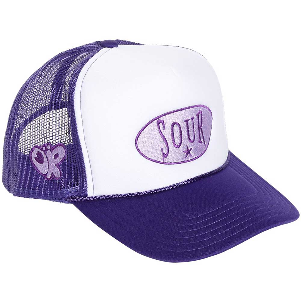 Olivia Rodrigo Unisex Mesh Back Cap: Sour (Purple & White) (Ex-Tour)