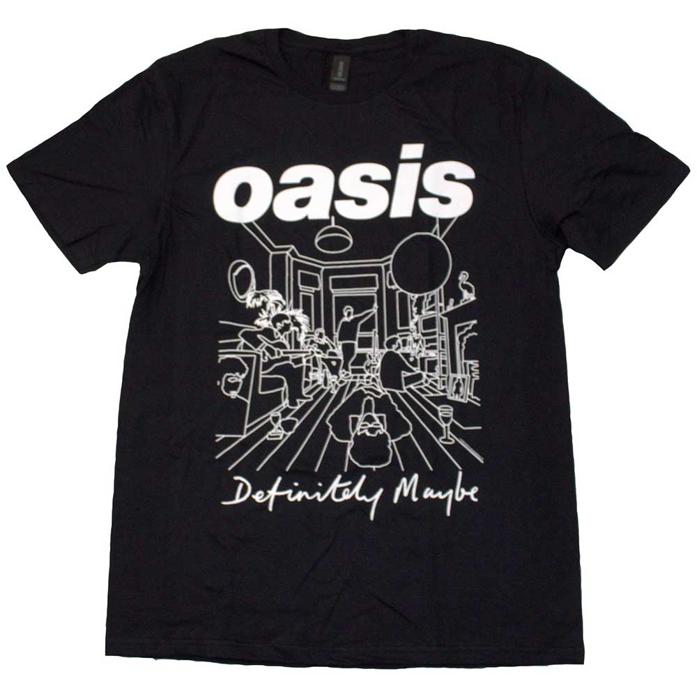 Definitely Maybe Line Drawing Unisex T-Shirt | Oasis