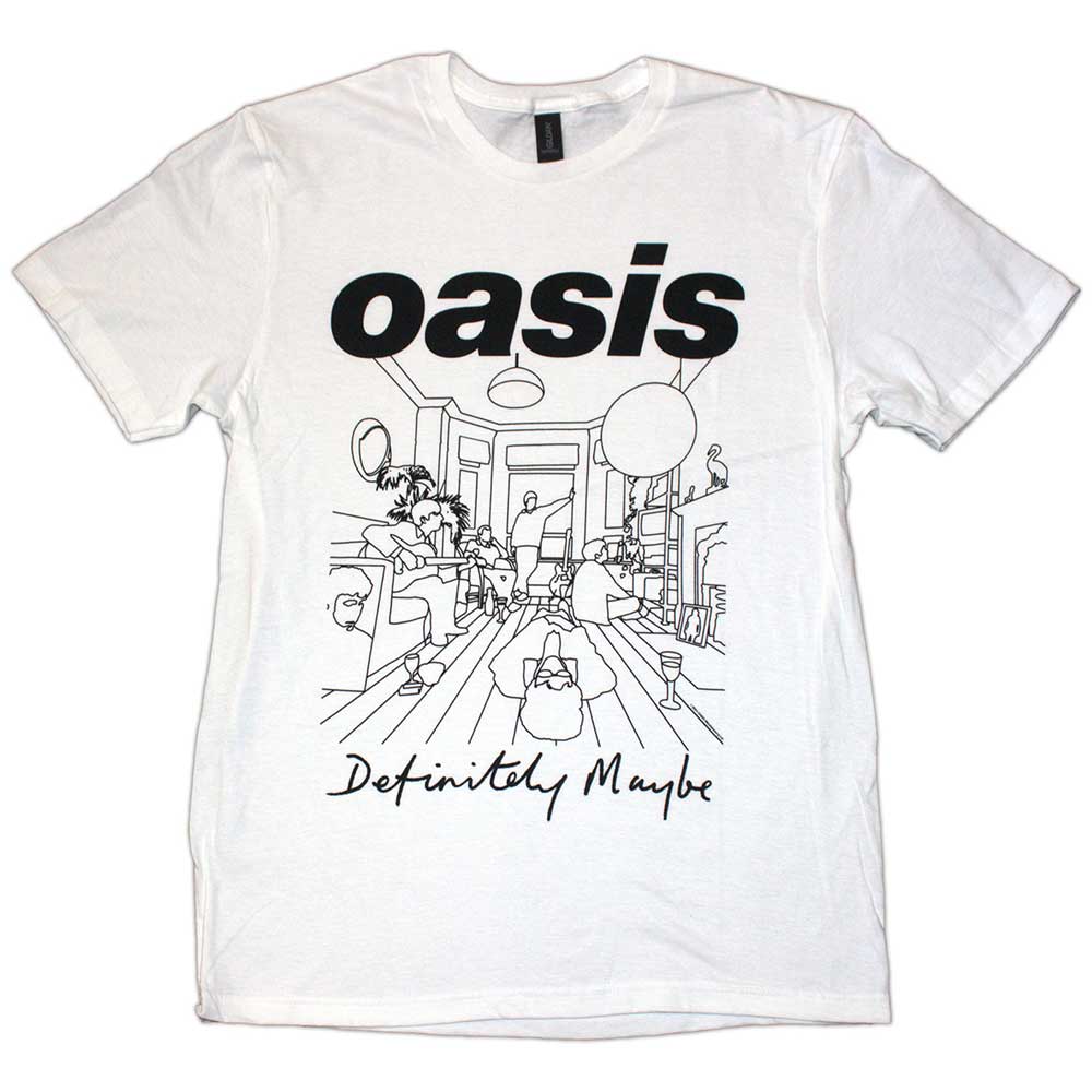 Definitely Maybe Line Drawing Unisex T-Shirt | Oasis