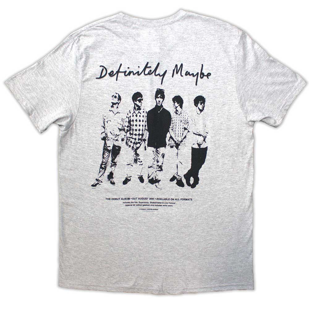 Oasis Unisex T-Shirt: Definitely Maybe Promo (Back Print)