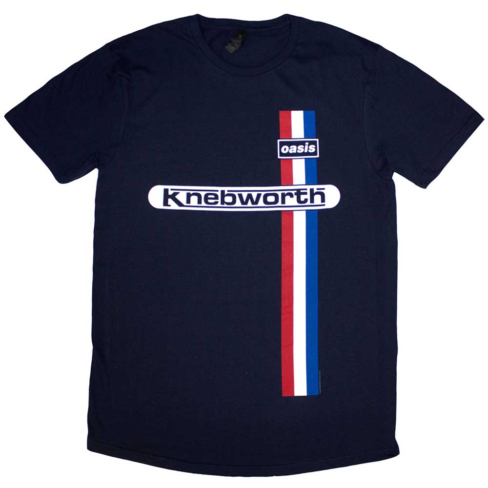 Knebworth Vertical Stripe Unisex T-Shirt | Oasis