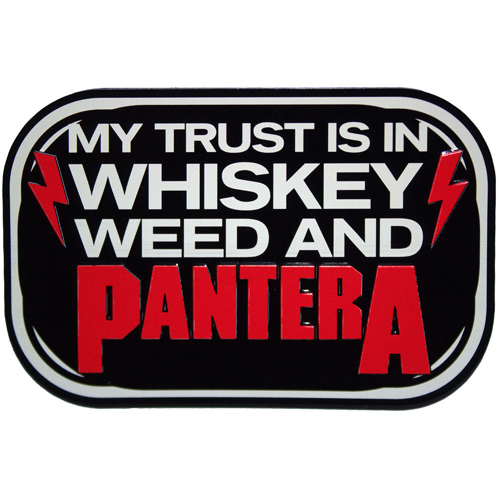 Pantera Fridge Magnet: Whiskey