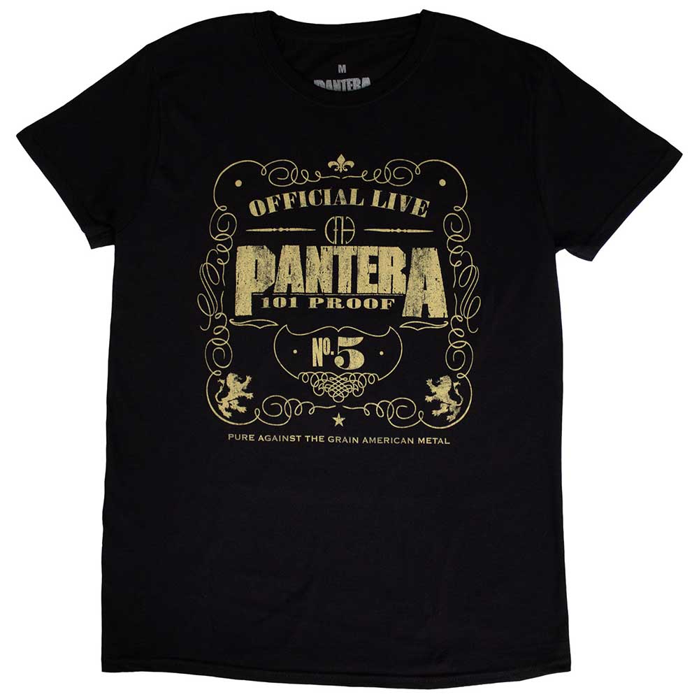 Pantera Unisex T-Shirt: 101 Proof (Black)