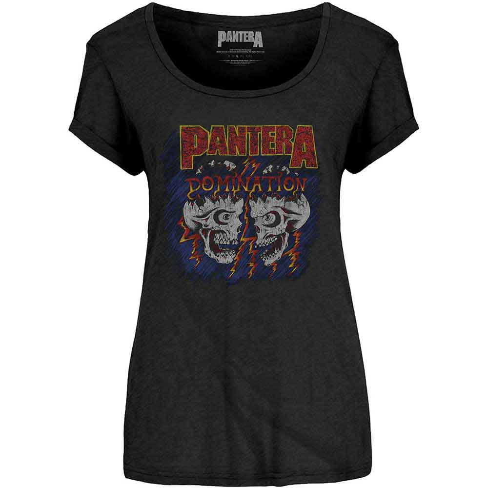 Pantera Ladies T-Shirt: Domination (Black)