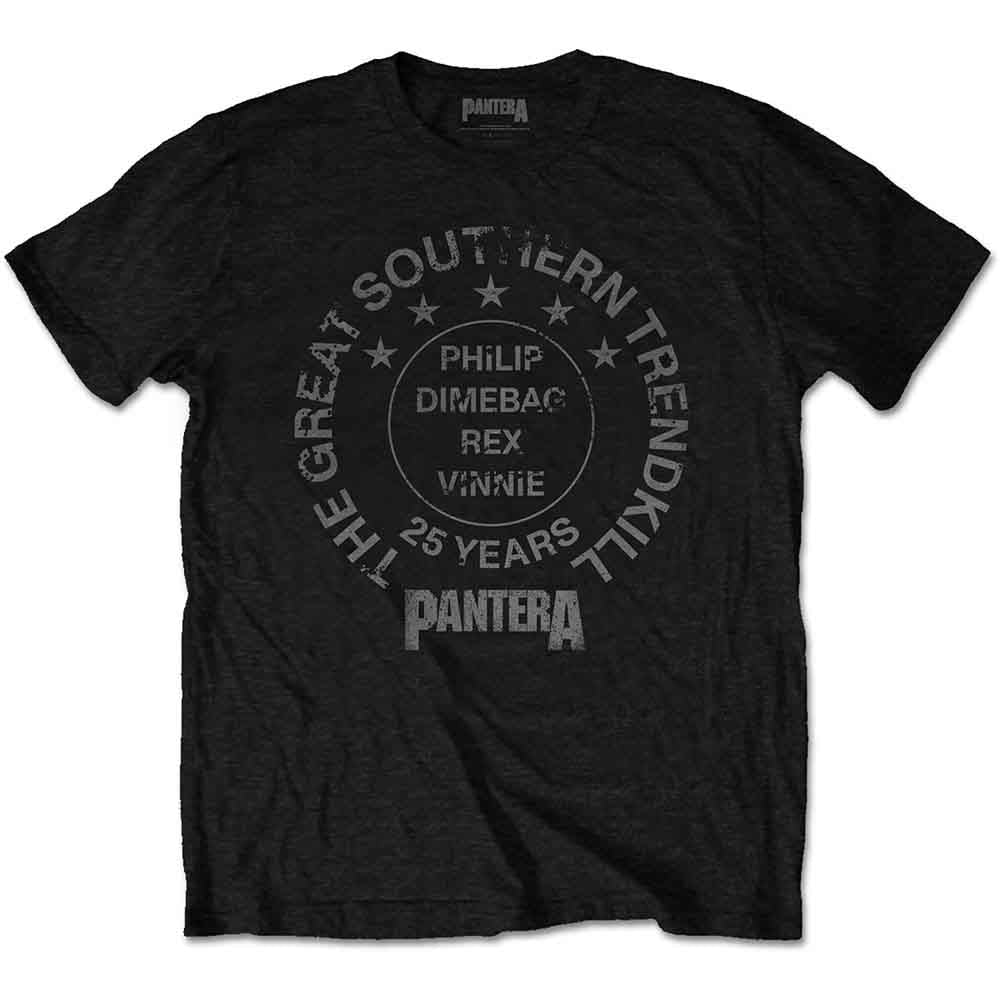 Pantera Unisex T-Shirt: 25 Years Trendkill (Black)