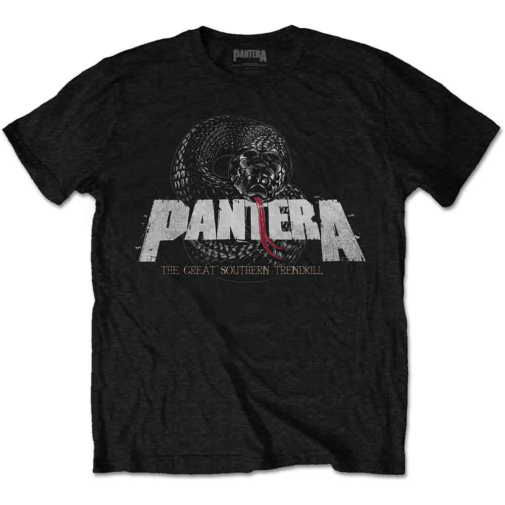 Pantera Unisex T-Shirt: Snake Logo (Black)