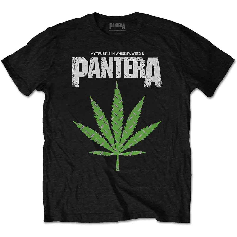 Pantera Unisex T-Shirt: Whiskey 'n Weed (Black)