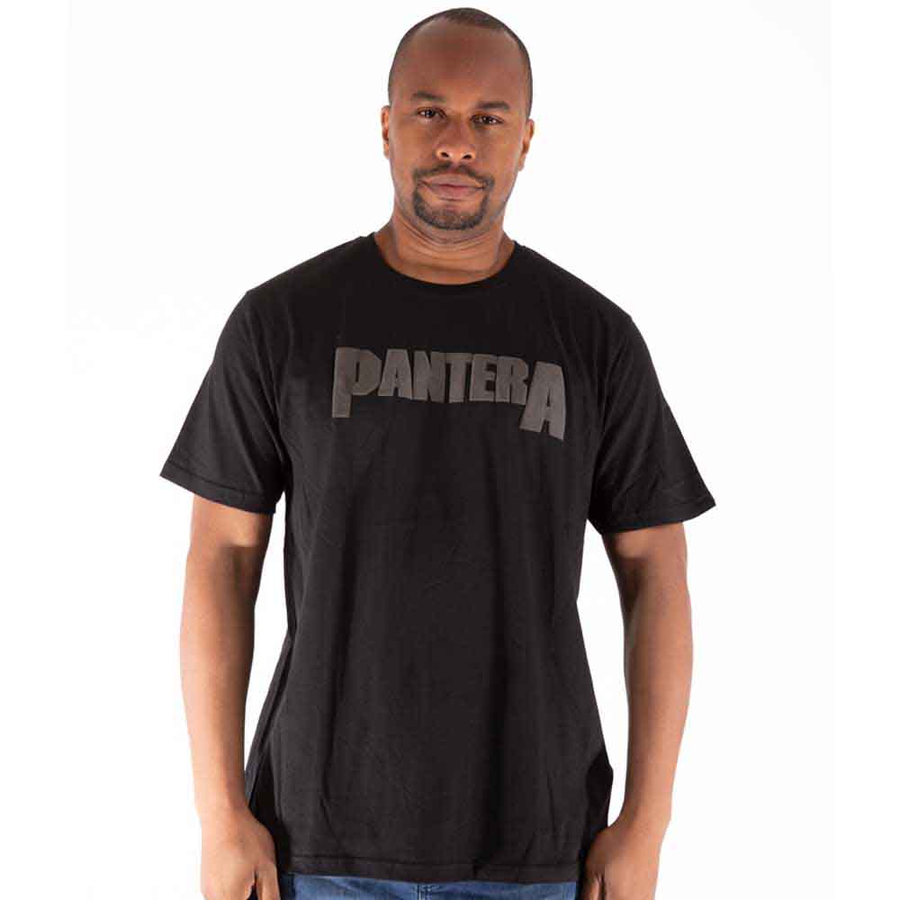 Pantera Unisex T-Shirt: Leaf Skull (Black) (Hi-Build)