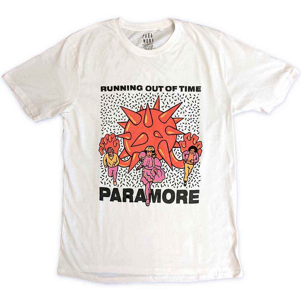 Paramore Unisex T-Shirt: Running Out Of Time (White)