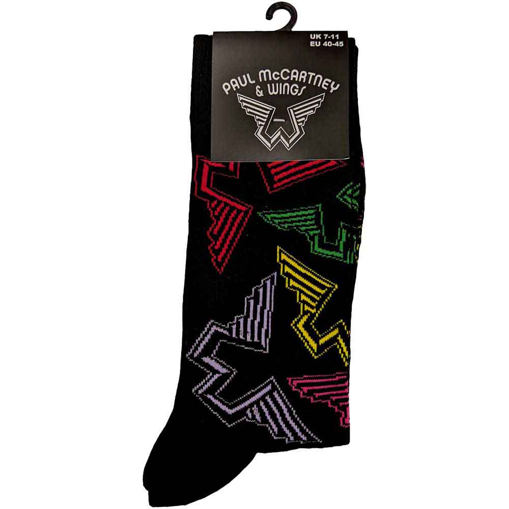 Wings Logos Unisex Ankle Socks (UK Size 7 - 11) | Paul McCartney