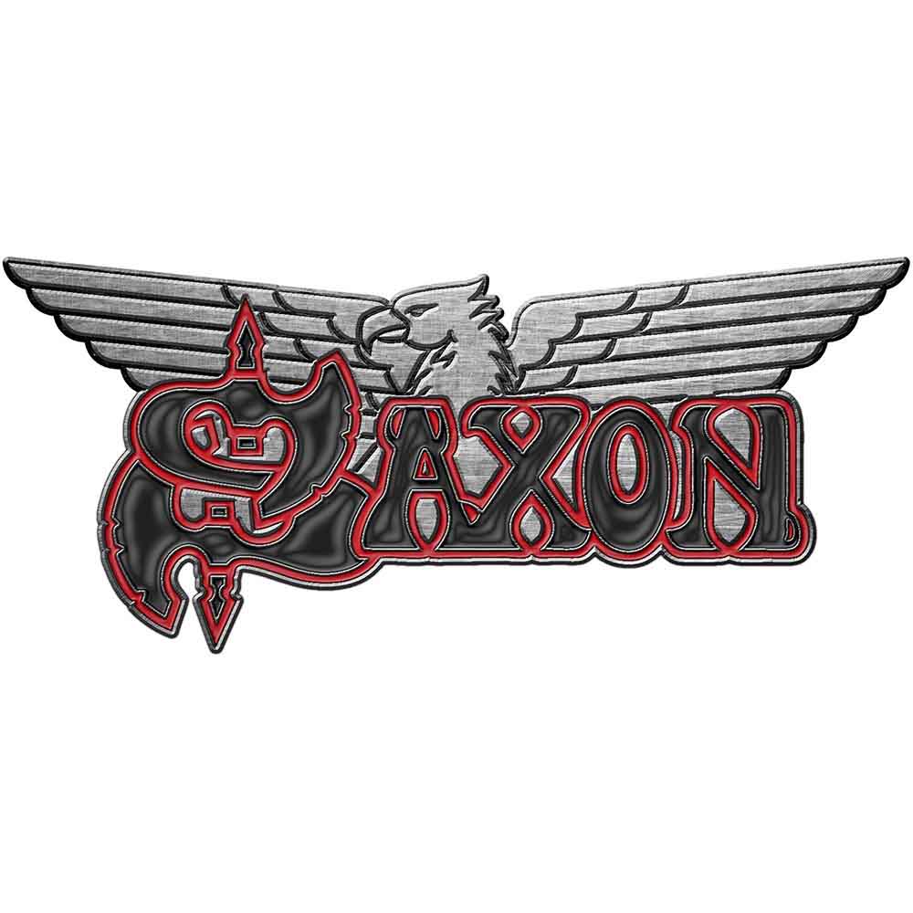 Saxon Pin Badge: Logo/Eagle