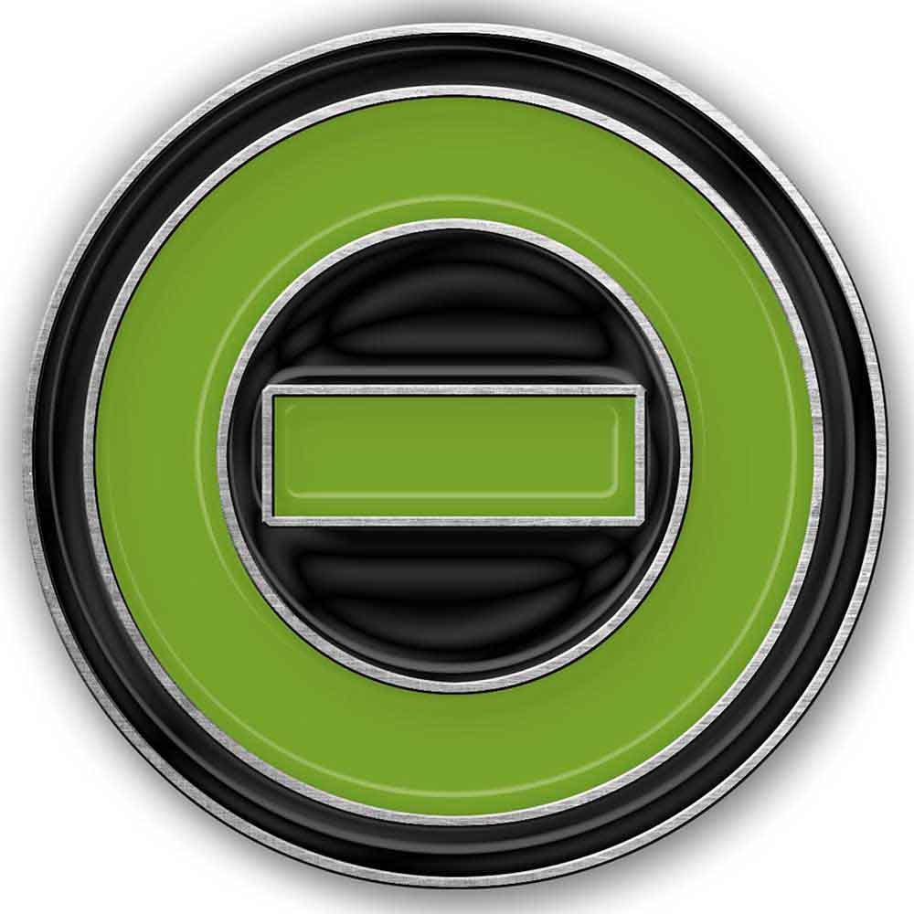 Type O Negative Pin Badge: Negative Symbol