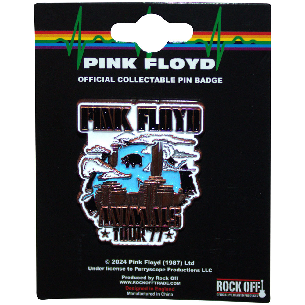 Pink Floyd Pin Badge: Animals Tour '77
