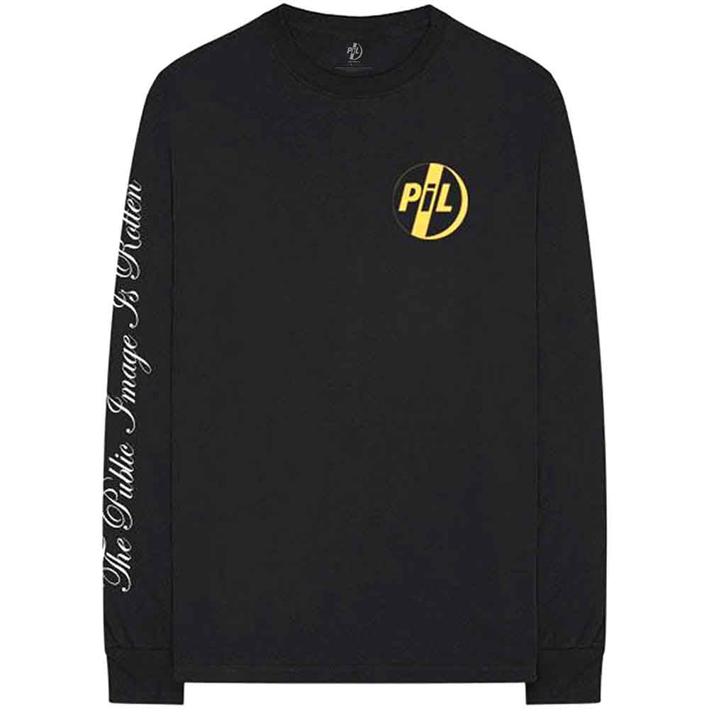 PIL (Public Image Ltd) Unisex Long Sleeve T-Shirt: Image is Rotten (Black) (Sleeve Print)