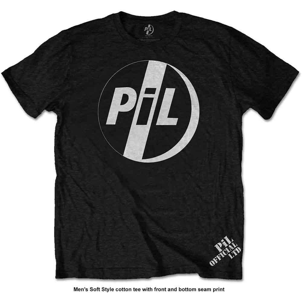 PIL (Public Image Ltd) Unisex T-Shirt: White Logo (Black)